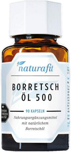 Naturafit Borretschöl 500 Kapseln 90 Stück