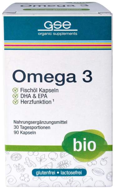GSE Bio Omega-3 Fischöl Kapseln 90 Stück