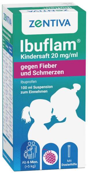 Ibuflam Kindersaft 20 mg je ml 100 ml Suspension
