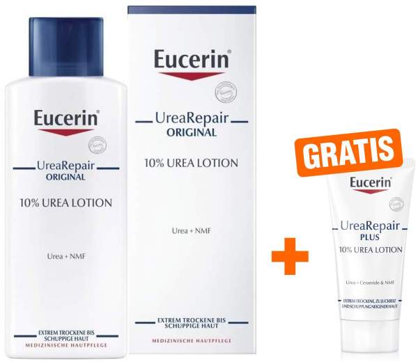 Eucerin UreaRepair Original Lotion 10% 250 ml Lotion + gratis UreaRepair Plus Lotion 10% Urea 20 ml