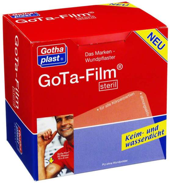 Gota Film Steril 10 X 6 cm Pflaster 50 Pflaster