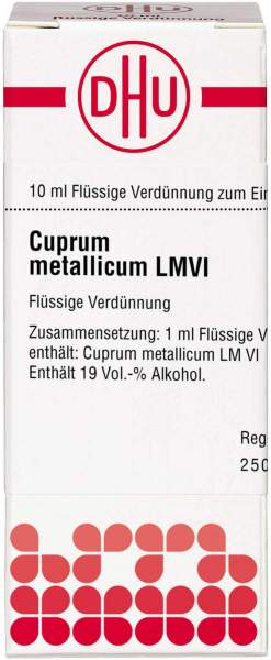 Dhu Cuprum Metallicum Lmvi Dilution 10 ml