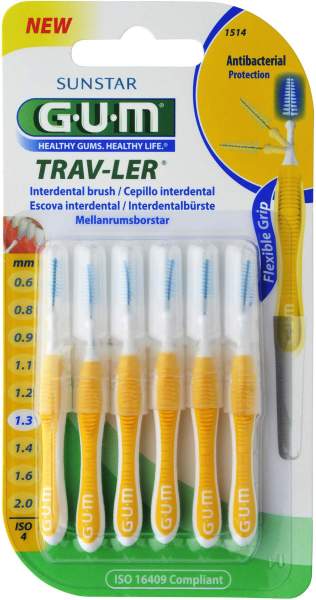 Gum Trav-Ler 1,3tanne Gelb+6kappen