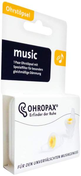 Ohropax Music Ohrstöpsel Mit Filter 2 Stück