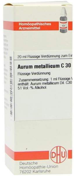 Aurum Metallicum C 30 Dilution