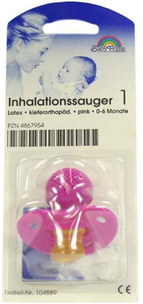 Sauger Inhalation Klein 104889 Pink Kieferorthopädische Form