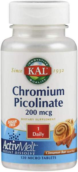 Chrom Picolinat 200 Mcg Activmelt Sublingualtabletten 120 Stück