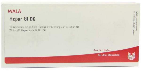 Wala Hepar Gl D6 10 X 1 ml Ampullen