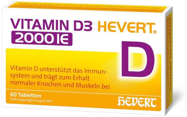 Vitamin D3 Hevert 2.000 I.E. 60 Tabletten