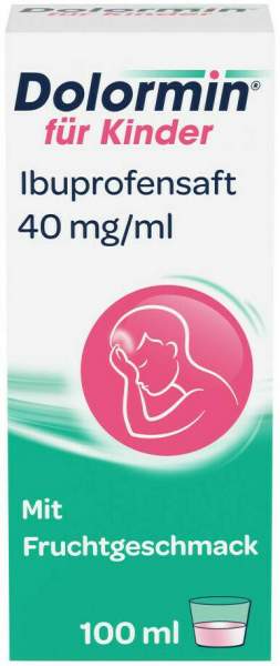 Dolormin für Kinder Ibuprofensaft 40 mg pro ml 100 ml Suspension