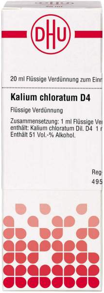 Kalium Chloratum D 4 Dilution 20 ml