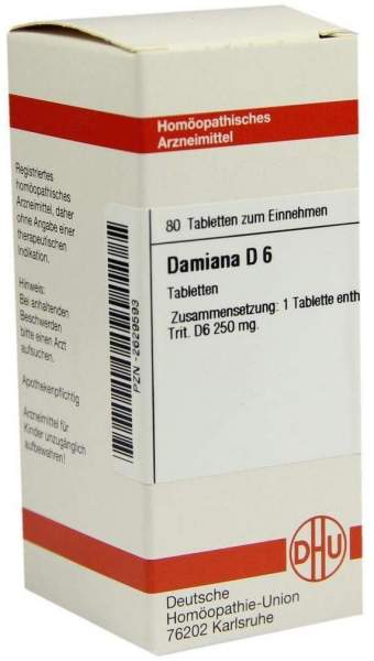 DHU Damiana D6 80 Tabletten