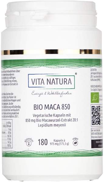 Bio Macawurzel 850 mg 180 Vegi-Kapseln