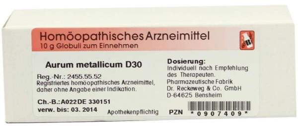 Aurum Metallicum D 30 Globuli