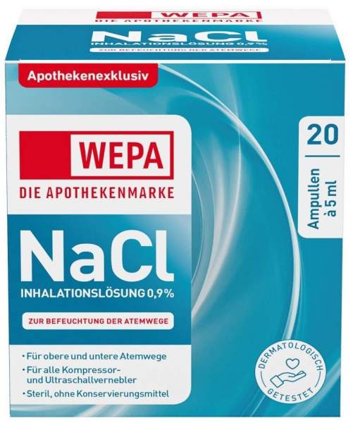 Wepa Inhalationslösung Nacl 0,9% 20 X 5 ml