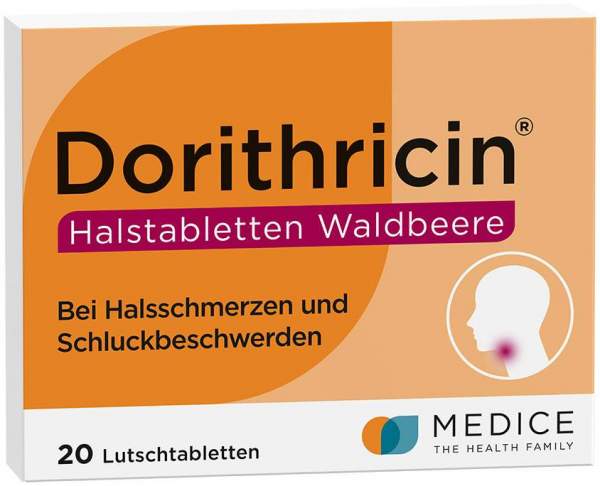 Dorithricin Halstabletten Waldbeere 20 Lutschtabletten