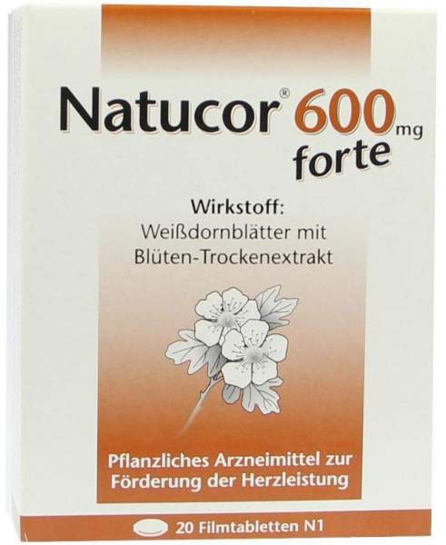 Natucor 600 mg Forte 20 Filmtabletten