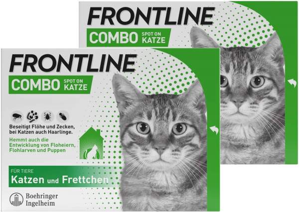 Frontline Combo Spot on Katze 2 x 6 Pipetten