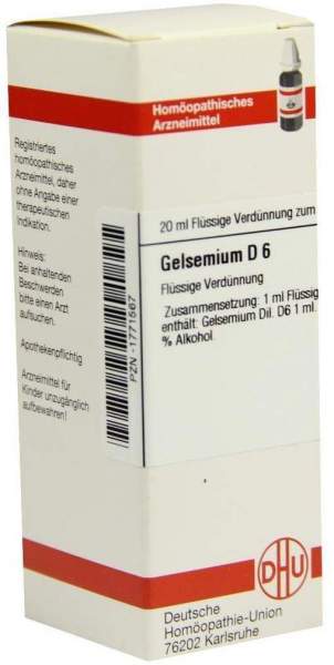 Dhu Gelsemium D6 20 ml Dilution