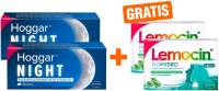 Hoggar Night 2 x 20 Tabletten + gratis Lemocin ProHydro 2 x 20 Lutschtabletten