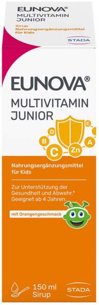 Eunova Junior Sirup Mit Orangengeschmack 150 ml