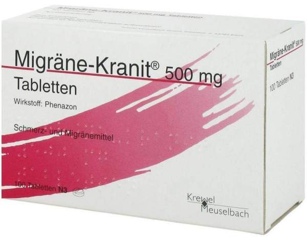 Migräne Kranit 500 mg 100 Tabletten