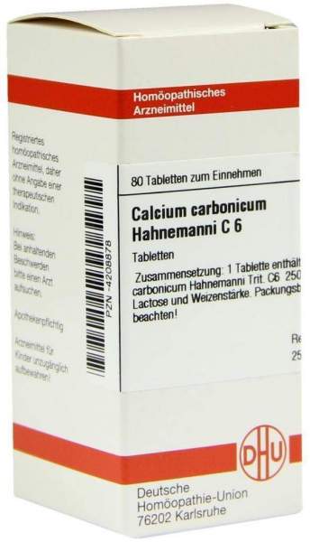 Calcium Carbonicum C 6 Tabletten Hahnemanni