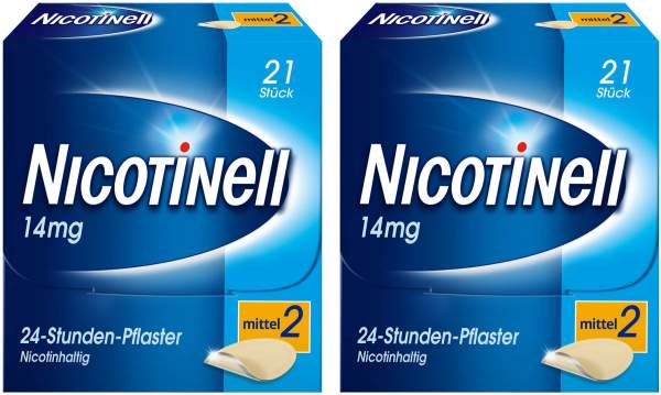 Nicotinell 14 mg 24-Stunden-Pflaster 2 x 21 Stück