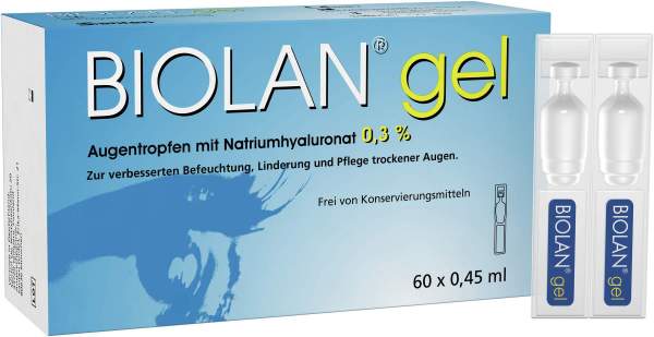 Biolan Gel Augentropfen 6 0x 0.45 ml Augentropfen