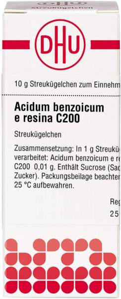 Acidum Benzoicum e resina C200 Globuli