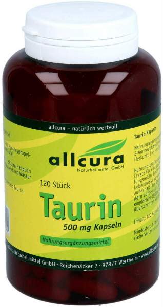Taurin 500 mg Kapseln 120 Stück