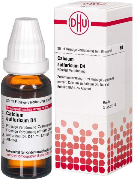 Calcium Sulfuricum D 4 Dilution 20 ml