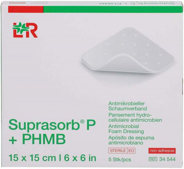 Suprasorb P+phmb Schaumverband 15x15 cm