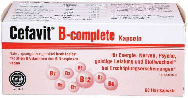 Cefavit B-complete Hartkapseln 60 Stück