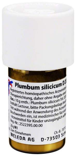 Weleda Plumbum Silicicum D20 20 G Trituration