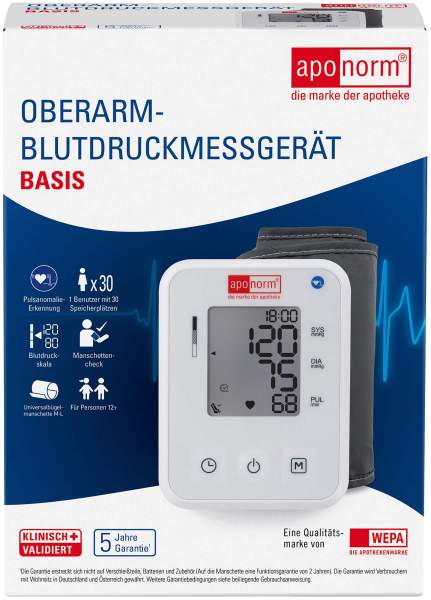 Aponorm Blutdruckmessgerät Basis Oberarm 1 Stück