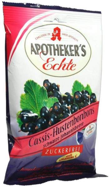 Apothekers Echte Cassis Hustenbonbons Zuckerfrei 65 G