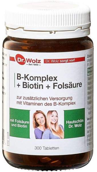 B Komplex + Biotin + Folsäure Tabletten 300 Tabletten