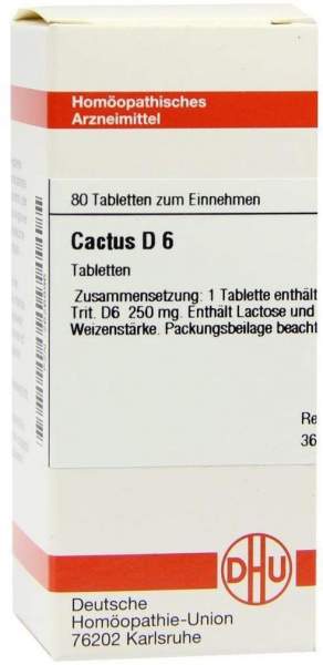 Dhu Cactus D6 80 Tabletten
