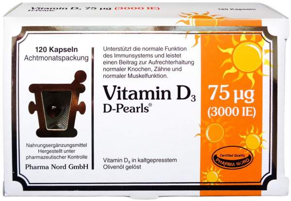 Vitamin D3 Pharma Nord D-Pearls Kapseln 120 Stück