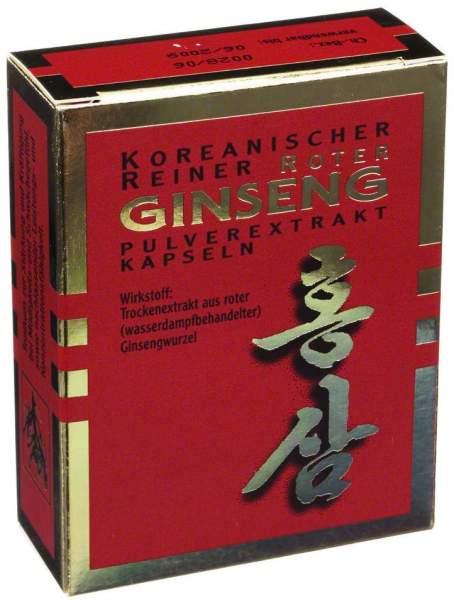 Roter Ginseng Extraktpulver Kapseln 500 mg