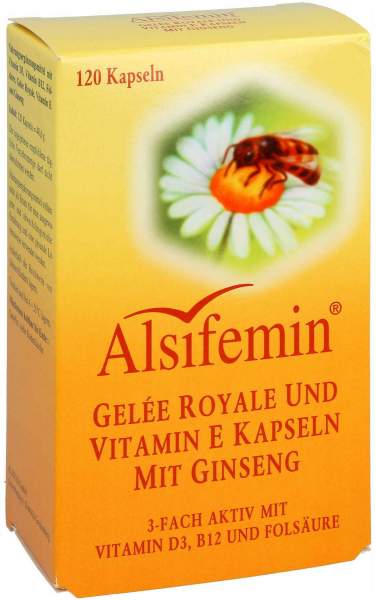 Alsifemin Gelee Royal + Vit. E Mit Ginseng 120 Kapseln