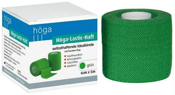 Höga Lastic Haft Binde 6cmx5m Grün