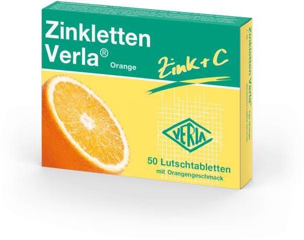Zinkletten Verla Orange Lutschtabletten 50 Stück
