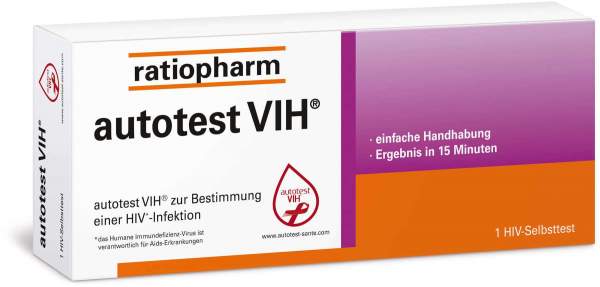 Autotest VIH HIV Selbsttest ratiopharm 1 Stück
