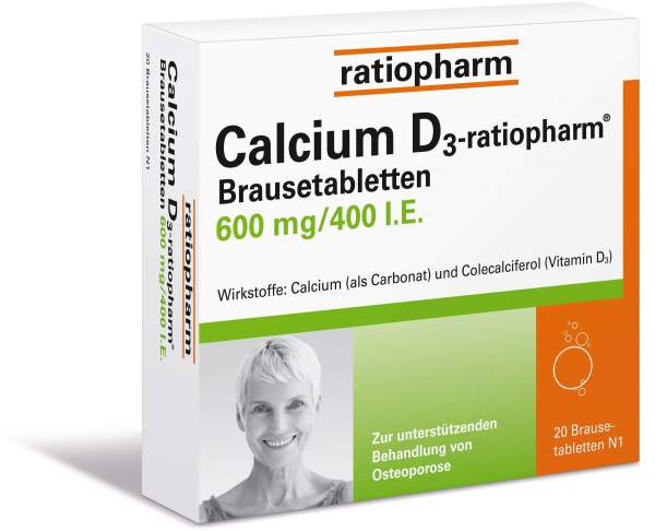 Calcium D3 Ratiopharm Brausetabletten 20 Stück