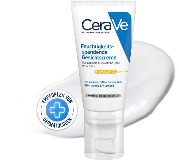 CeraVe Feuchtigkeitsspendende Gesichtscreme LSF 30 52 ml