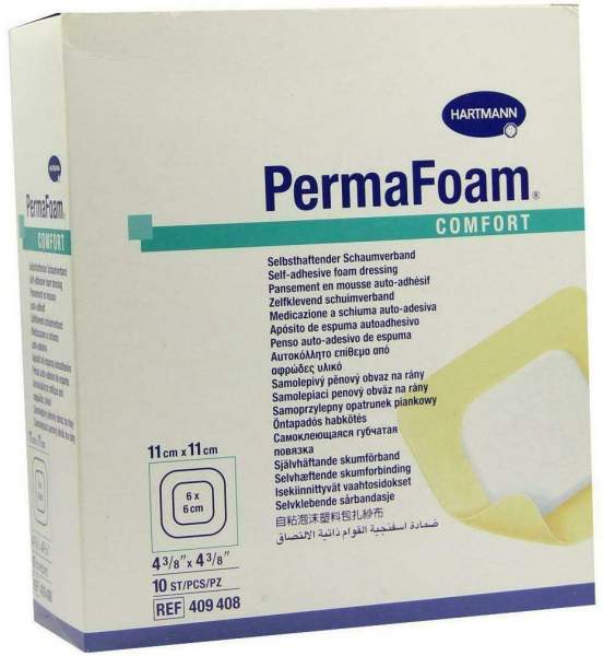 Permafoam Comfort Schaumverband 11x11cm
