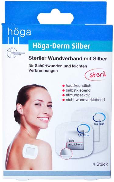 Höga-Derm Silber Steriler Wundverband Mit Silberbeschichtung 4...
