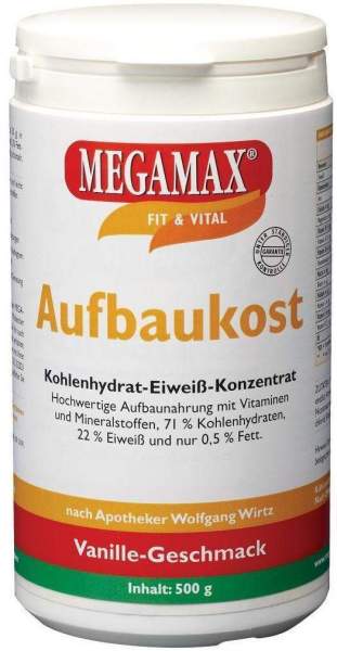 Megamax Aufbaukost Vanille 500 G Pulver